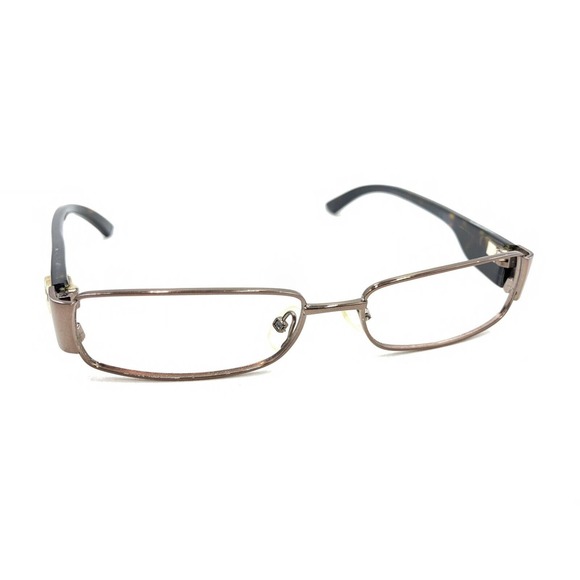 Gucci Brown Copper Rectangle Eyeglasses Frames 53-15 135 Italy Designer Fashion - Picture 1 of 12